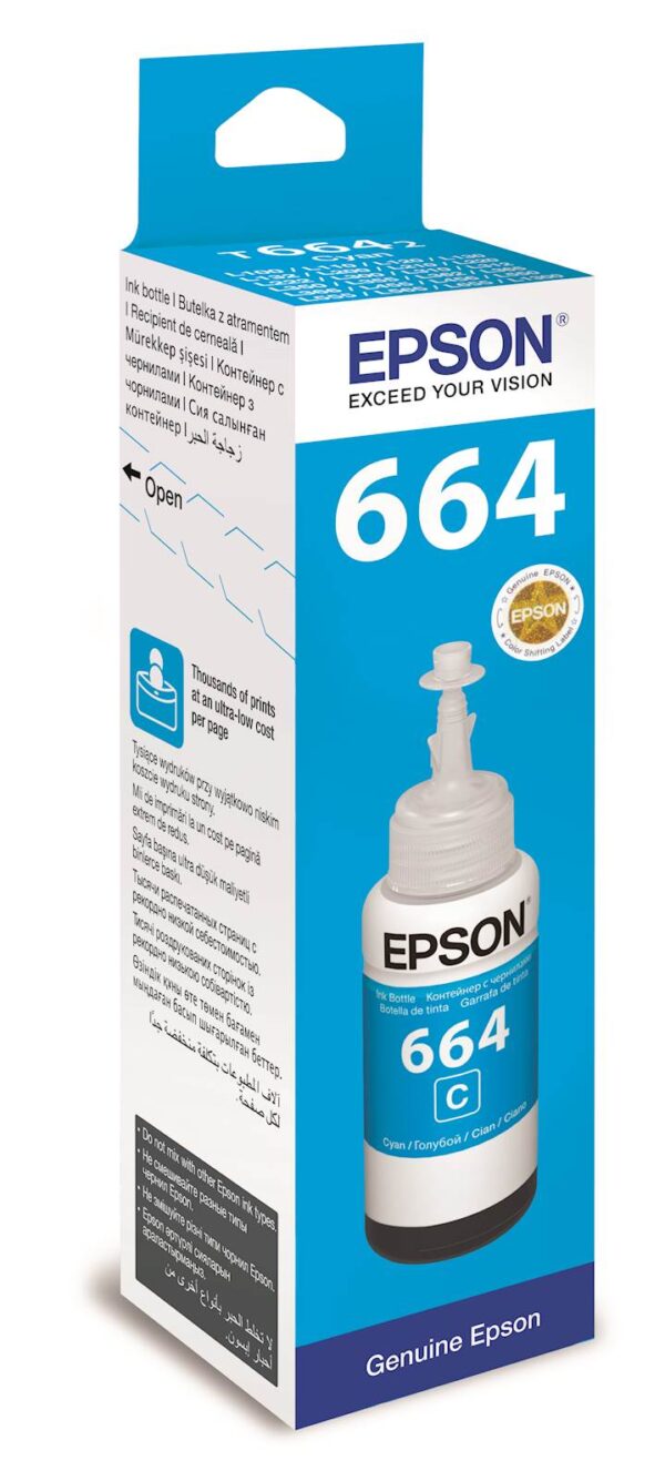 Tinta EPSON EcoTank ITS T6642 Cyan 70ml
