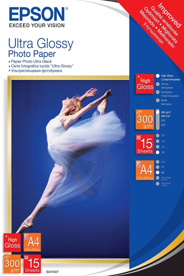 109910.jpg Papir EPSON Ultra Glossy A4, 15l, 300g/m²