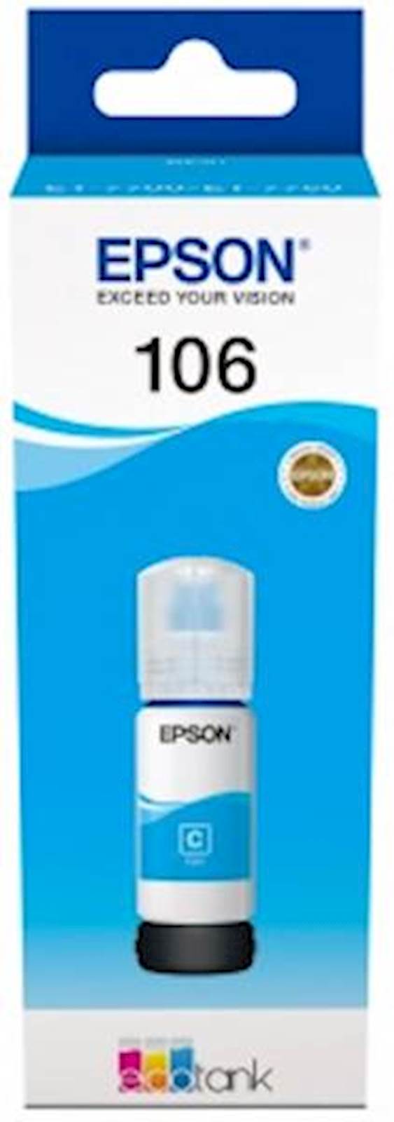 Tinta EPSON EcoTank Cyan 106