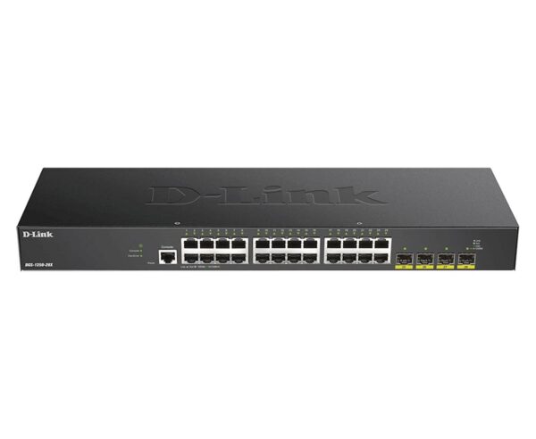 Compressed by jpeg-recompress switch DLINK 28-PORT Gigabit SFP+ 10G DGS-1250-28X