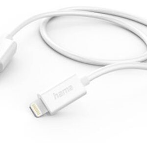 Kabl za punjenje HAMA, USB-A-Lightning, 1m, bijeli