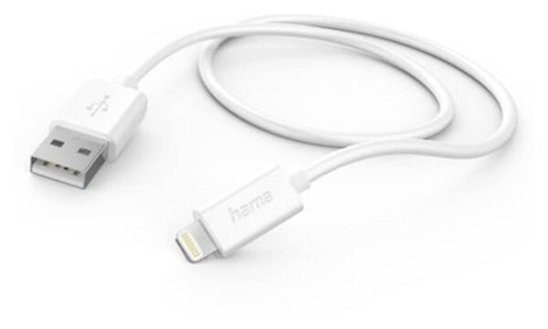 Kabl za punjenje HAMA, USB-A-Lightning, 1m, bijeli