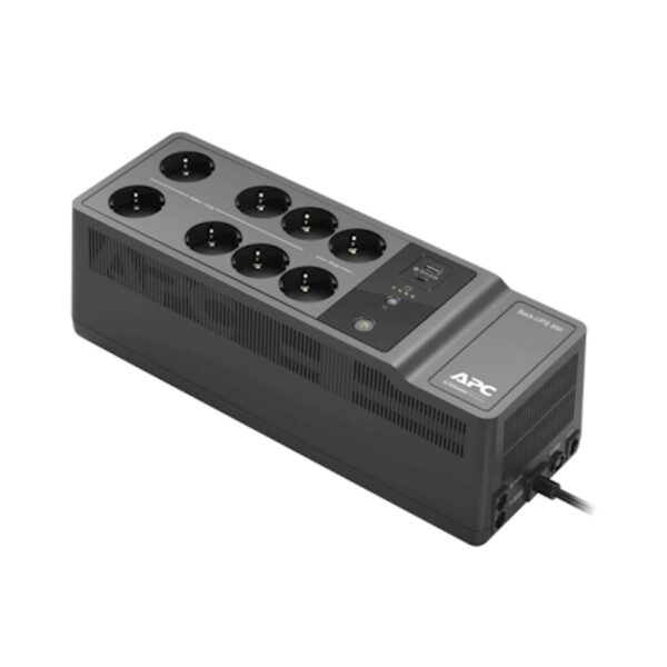 122834.jpg Back-UPS APC 850VA, 230V, USB Type-C i A portovi za punjenje, 8 Schuko CEE 7 utičnica (2 prenapona)