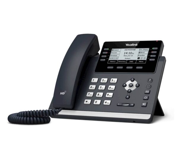 IP Telefon Yealink T43U, 3.7” ekran, Optima HD Voice+Acoustic Shield, Gigabitni Ethernet portovi,PoE