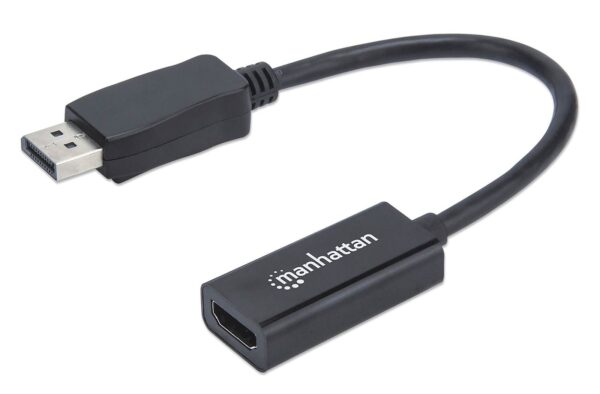 Adapter MANHATTAN, DisplayPort, DP-Male/HDMI-Fem