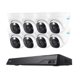Reolink NVR snimač+ 8x kamera NVS16-12MD8 4K, 12MP, 16 kanalni NVR, 4TB HDD, 8x kamera