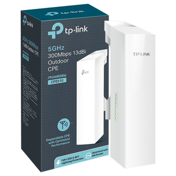 10195_16862221717pg1gt5lm4-1.png TP-LINK Wireless N Access Point, 300Mbps, 13dBi, 5GHz - CPE510