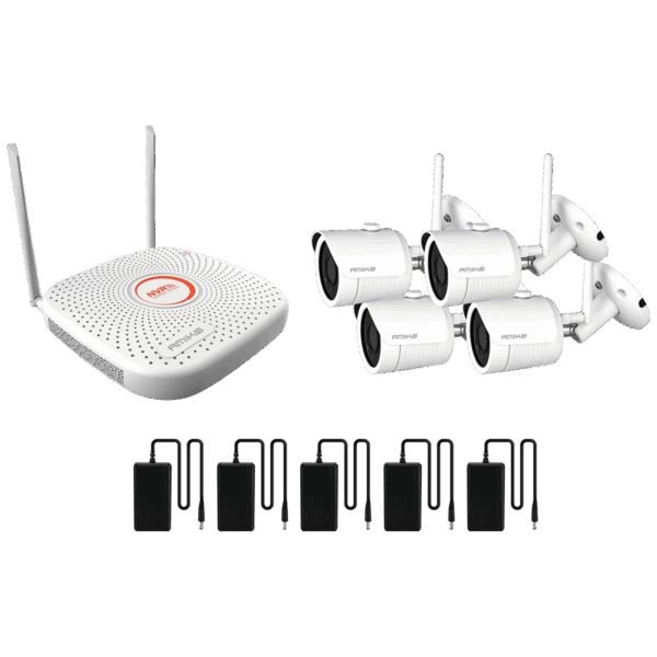 Amiko Home Set za video nadzor, 2 Mpixel, 4 x bullet cam., 9 ch, WiFi - WIFI KIT-4900