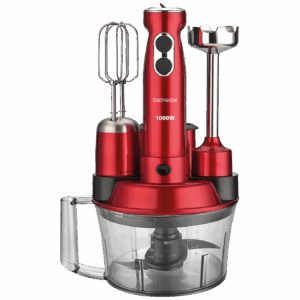 Goldmaster Štapni mikser sa posudom, 5u1, 1000 W, Multipraktik - GM-7239K Elena Max Red