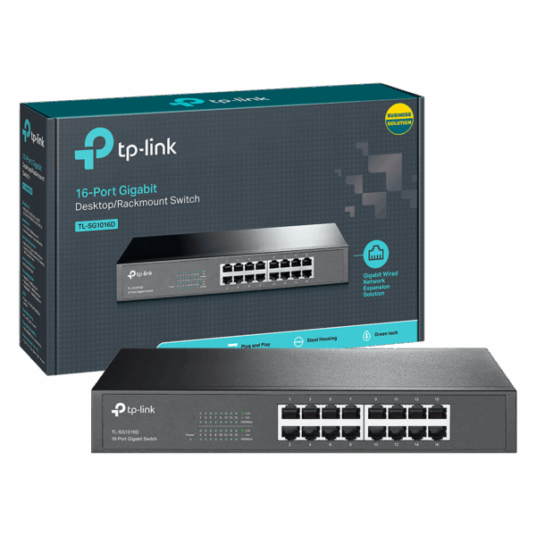 15911_1686244038xfe4si28fo-1.png TP-LINK 16-Portni switch, 16x10/100/1000 Mbps - TL-SG1016D