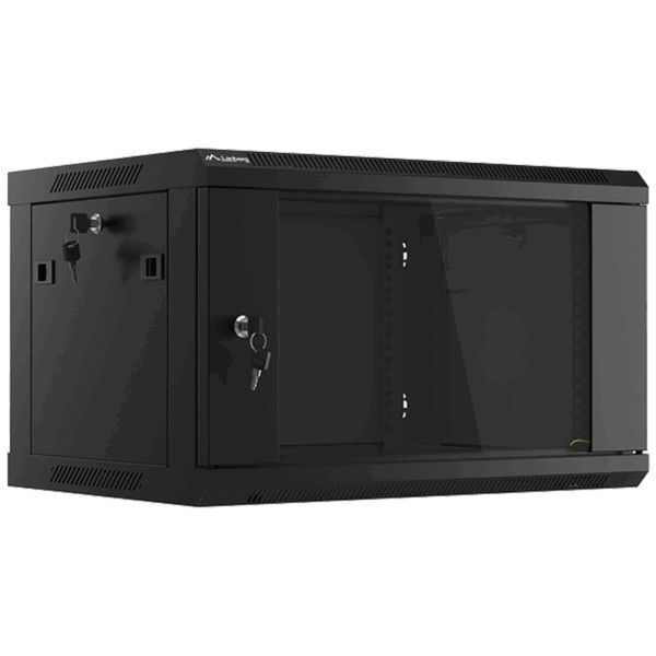 16177_1686244840emgj30z7ld-1.png Lanberg Rack Ormar, 600 / 368 / 450 mm - RACK CABINET 6U, 19", Black
