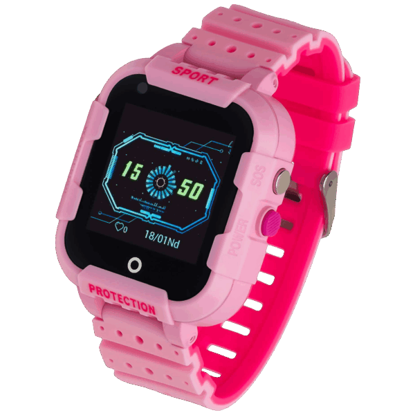 Garett Sat pametni, 4G LTE, 1.4", WiFi, Bluetooth, IP67 - Garett Kids 4G Pink