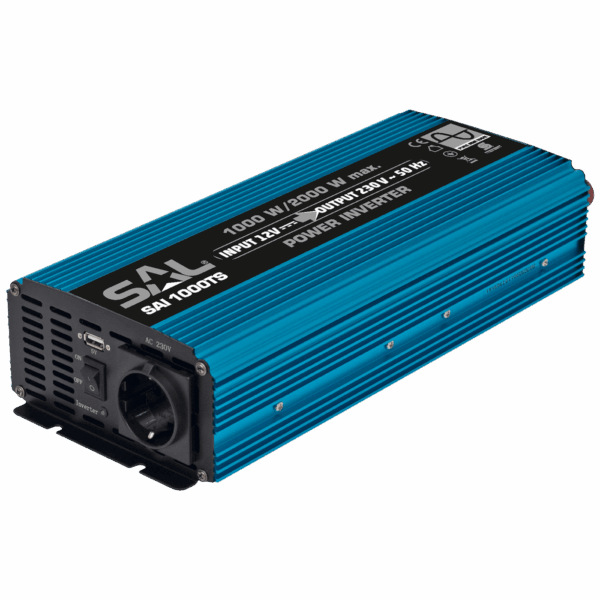 SAL Adapter 12V na 220V, snaga 1000/2000W, USB port - SAI 1000TS
