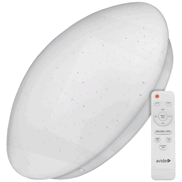 Avide Plafonjera sa daljinskim upravljačem,LED,80W, 4800lm,5000K - ACLOCCT-80W-R-ST