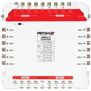 Amiko Multiswitch 9/12 sa dodatnim napajanjem, kaskadni - AMS9X12