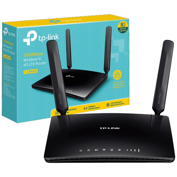 19035_1686254091vh8bpxkfdr.png TP-LINK 3G/4G LTE Wireless N Router, 4 porta, microSIM slot, 300Mbps - TL-MR6400