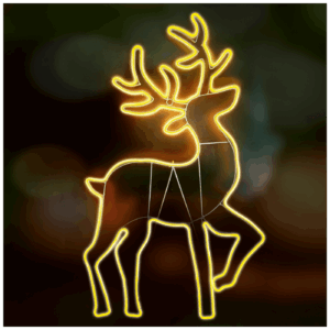 home Dekorativna rasvjeta, LED neonska figura, jelen - NEON 4