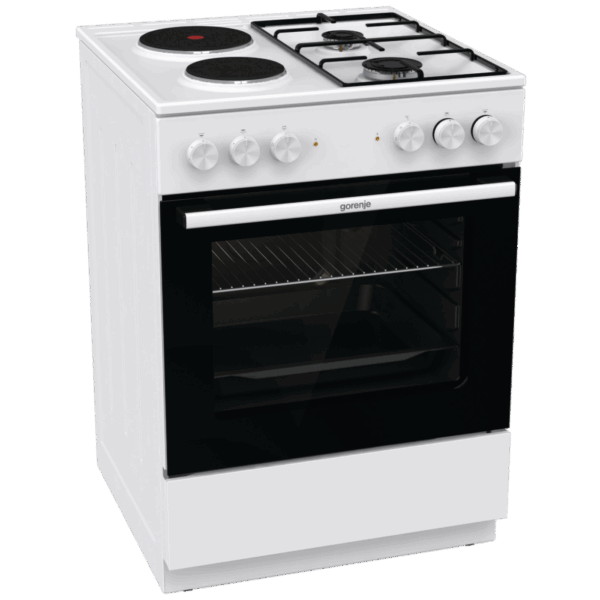 Gorenje Kombinirani štednjak, pećnica 65 l, 5200W, A - GK6A10WG