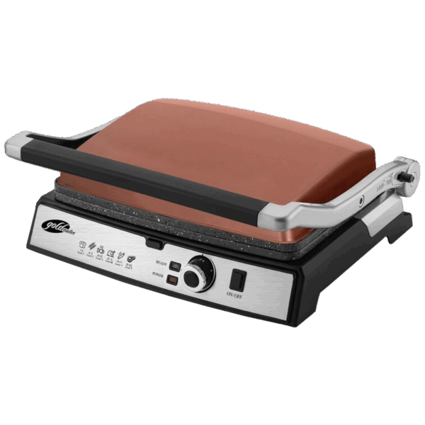 Goldmaster Grill kontaktni, granitni premaz, otvaranja za 180°, 2000W - GM-7450G Tostmix - Gold