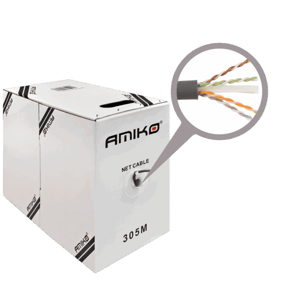 Amiko Mrežni FTP kabl, CAT6, CCA, 305 met - CAT6 FTP CCA 305m