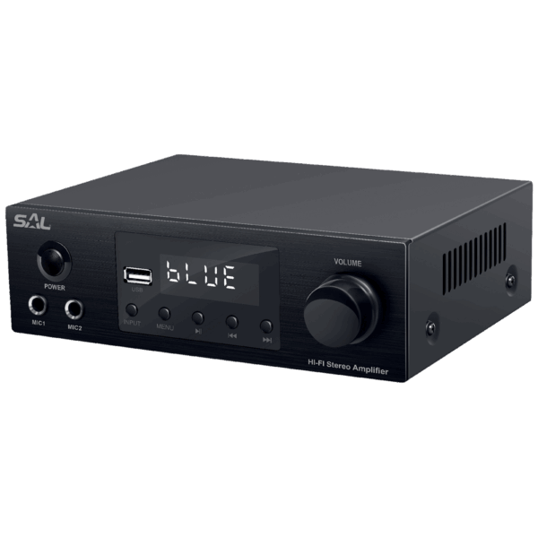 SAL Multimedijsko mini HiFi pojačalo,2x50W,BT-FM-USB-OPTI-KOAX - BTA 250