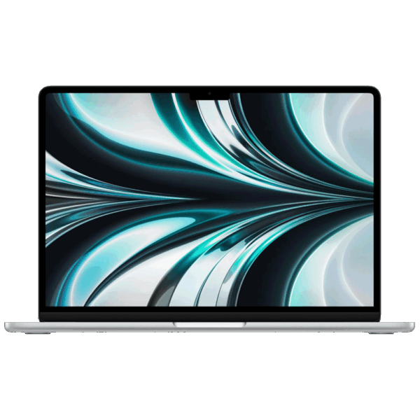Apple Laptop 13,6", M2 8C/8G, 8GB DDR, SSD 256 GB - MacBook Air; MLXY3T/A, Silver