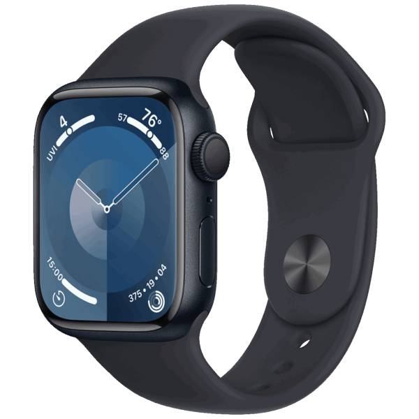 Apple Pametni sat, 1.69" LTPO OLED zaslon, vodootporan BT, WiFi - Watch Series 9 GPS 41mm Midnight