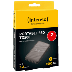 (Intenso) Eksterni SSD, do 1000 MB/s, kapacitet 2TB, USB 3.2 - External SSD TX500 2TB
