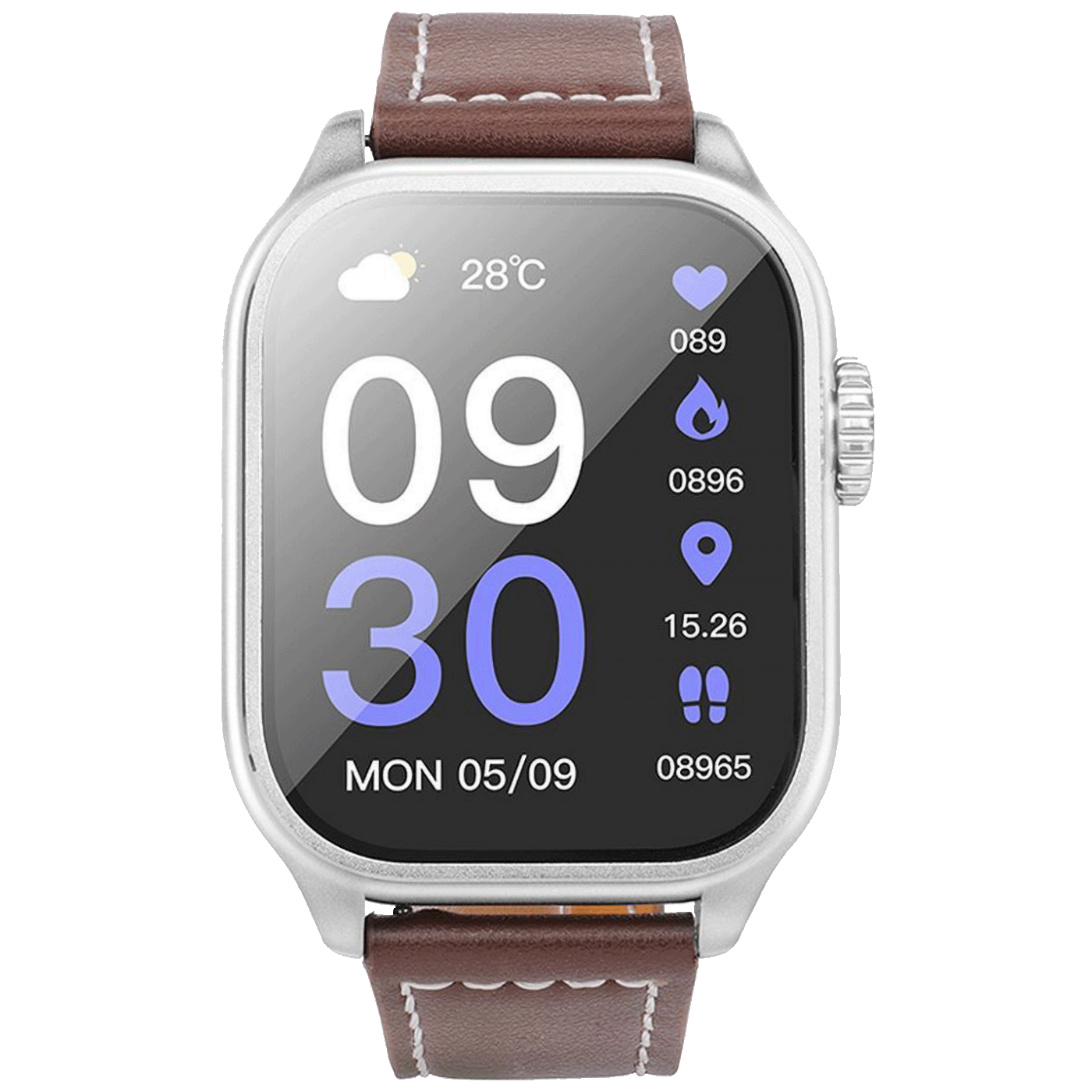 hoco. Pametni sat, 2.03" zaslon, Bluetooth, IP67 - Y17 Silver