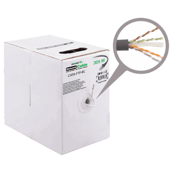 Connect XL Mrežni FTP kabl, CAT6, BC, 305 met. - CAT6-FTP-BC