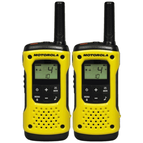 Motorola Walkie Talkie, domet 10 km, 16 kanala, žuto/crna - TLKR T92