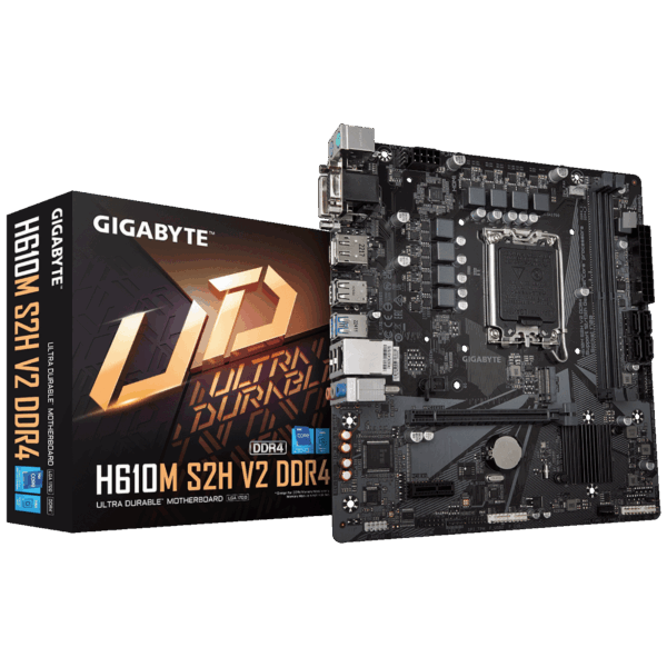 43578_1715067353s2ad1o03si-1.png Gigabyte Matična ploča za PC, LGA1700, Intel H610, DDR4, microATX - H610M S2H V2 DDR4