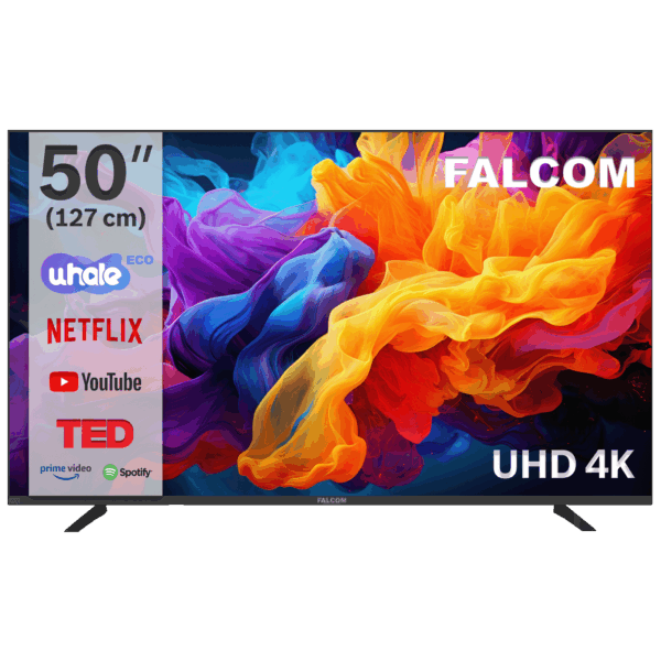 Falcom Televizor Smart LED TV 4K UltraHD  50", Bluetooth ,WiFi - TV-50LTF024SM WOS