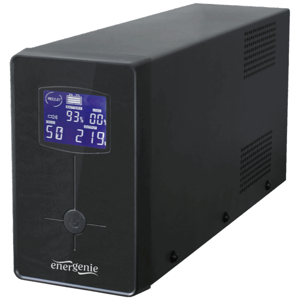 Gembird UPS/ Izvor neprekidnog napajanja, 650VA, LCD display - EG-UPS-031