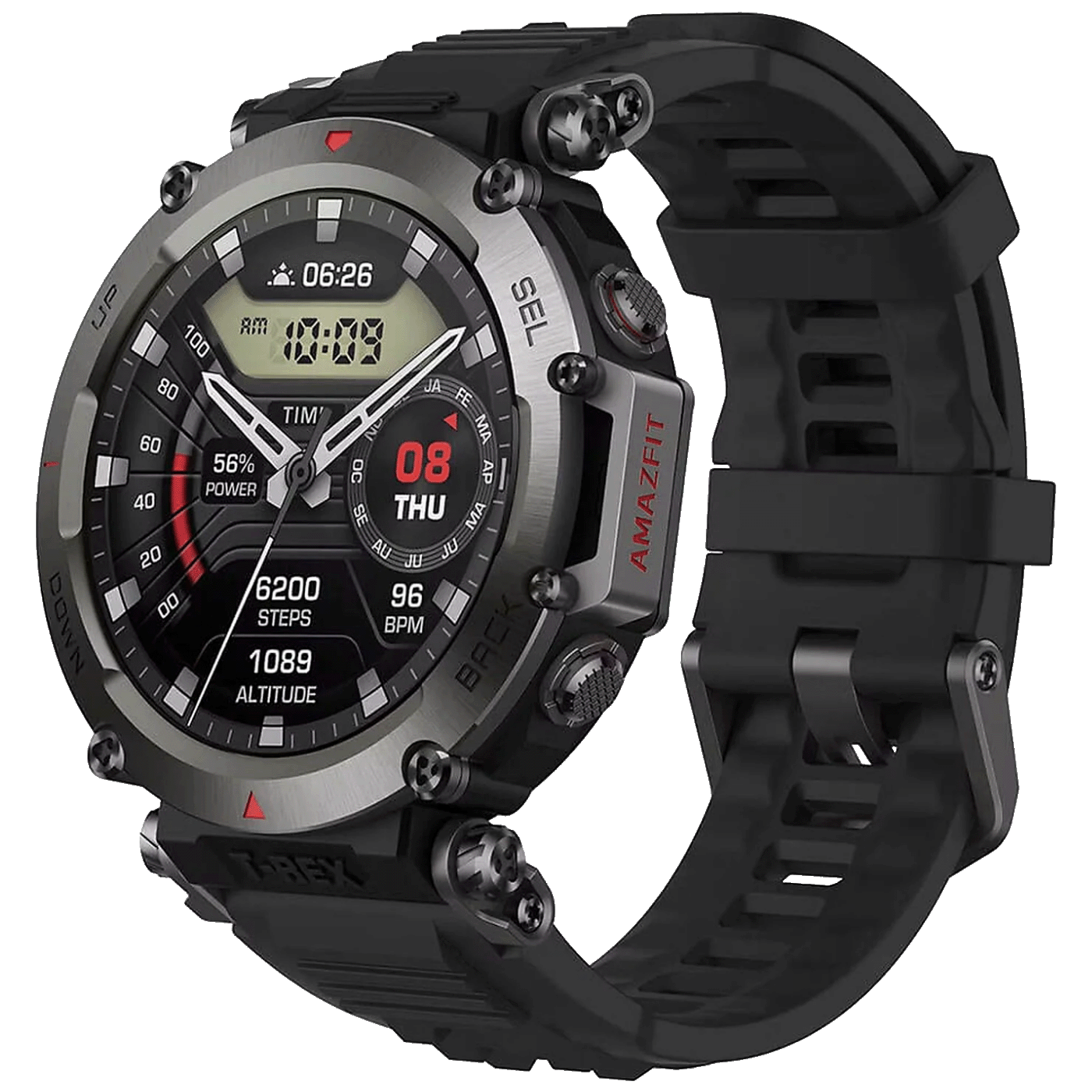 Amazfit Pametni sat, 1.39" AMOLED, vodootporan 10ATM, BT, WiFi, GPS - T-REX Ultra Abyss Black