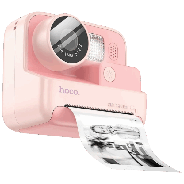 hoco. Dječija kamera sa printerom, 2" IPS LCD, 720p, microSD - DV200 Pink