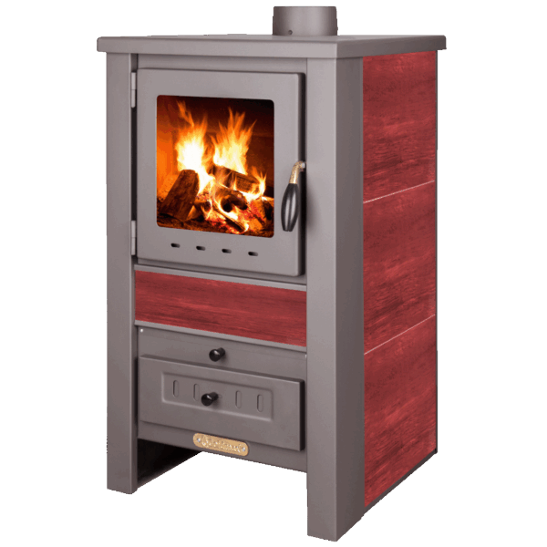 pro-termo Peć na čvrsto gorivo, 7.5kW - NOVA G Pro, Crvena