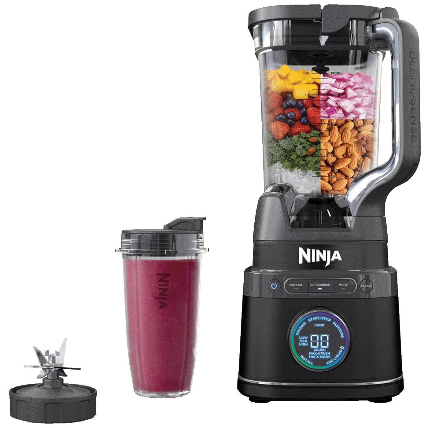 Ninja Blender, 2.1 lit./ 2 x 700ml., 1200W, Detect Power Pro - TB301EU