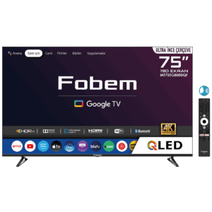 Fobem Televizor Smart QLED 4K UltraHD 75", Google TV - MT75EG8000QF