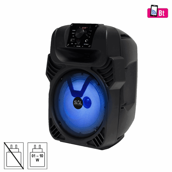 56468_1736410300fuddpdhpca.png SAL Zvučnik bežični, Bluetooth, FM radio, KARAOKE, 40 / 25W - PAR20BTC
