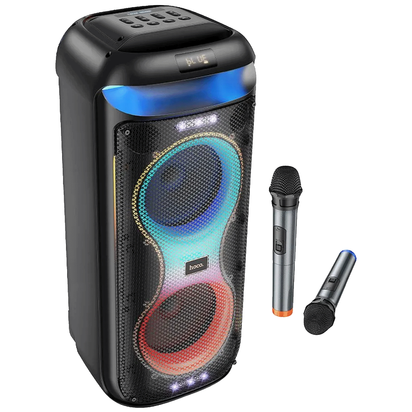 hoco. Zvučnik bežični sa 2 bežična mikrofona, USB, Bluetooth, 60W - HA13 Max Ramon