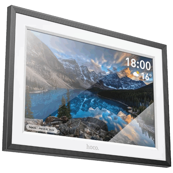 hoco. Digitalni foto okvir 10", LCD touch panelWiFi, microUSB - HI13