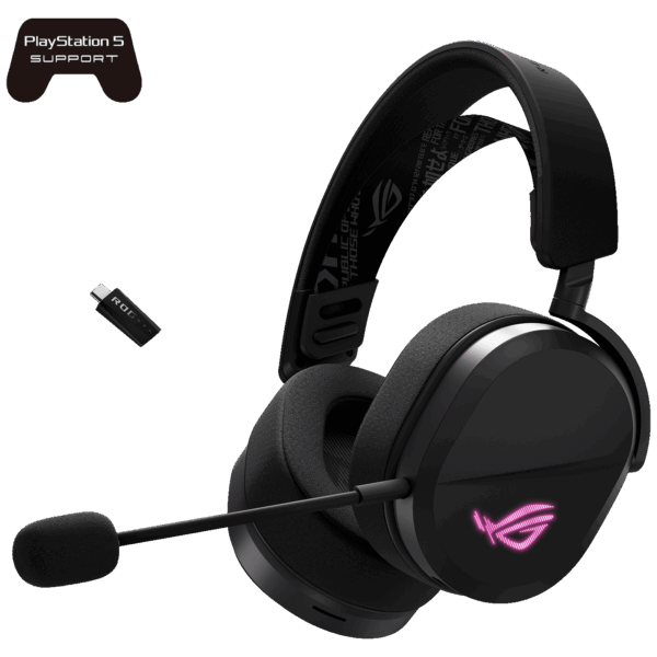 Asus Bežične gaming slušalice, RGB, Bluetooth i USB-C - ROG Pelta