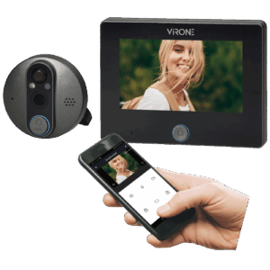 62064_1747640076145a69hole-1.png Virone Digitalna špijunka za ulazna vrata, Smart, 4.3", LCD, WiFi - DV-3
