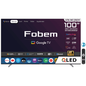 Fobem Televizor Smart QLED 144Hz 4K UltraHD 100", Google TV - MT100EG8000QF