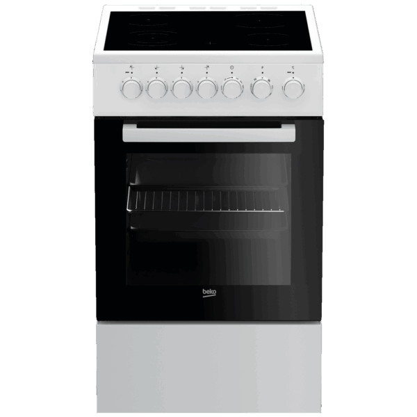 Beko Štednjak 4 staklokeramičke ringle, pećnica 55 lit., A - FSE 57110 GW