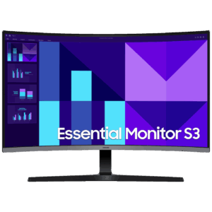 71283_17625951907ukza3hlua-1.png Samsung Monitor 32", Zakrivljeni, FullHD, Essential S3, HDMI, VGA - LS32D396GAUXEN