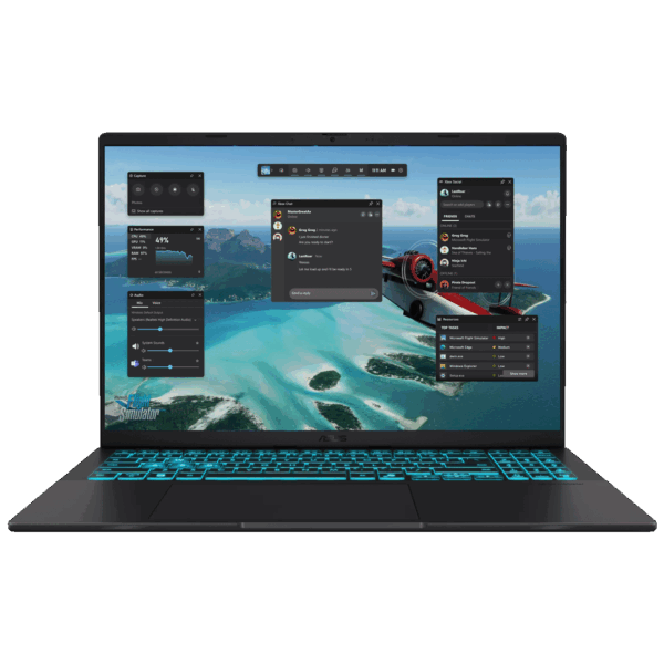 Asus Laptop 16", Intel Core 5 210H 2.2GHz, 16GB, SSD 1TB,RTX 4050 - VivoBook 16 V3607VU-RP201