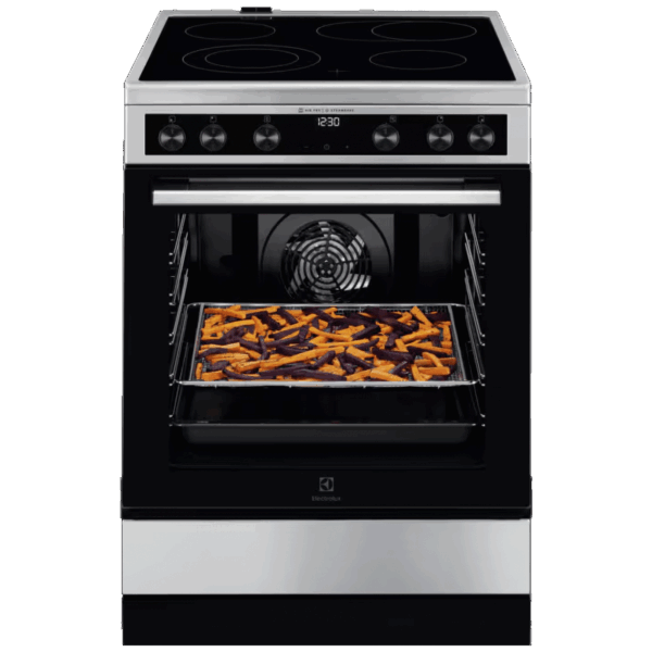 Electrolux Štednjak 4 staklokeramičke ringle, pećnica 73 lit., 60 cm, A - LKR66021MX