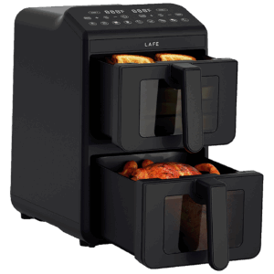 74597_177071333206gf78fe97-1.png Lafe Friteza na vrući zrak, 2460W, Dual Zone, zapremina 10 lit. - Air Dual Fry 10 L